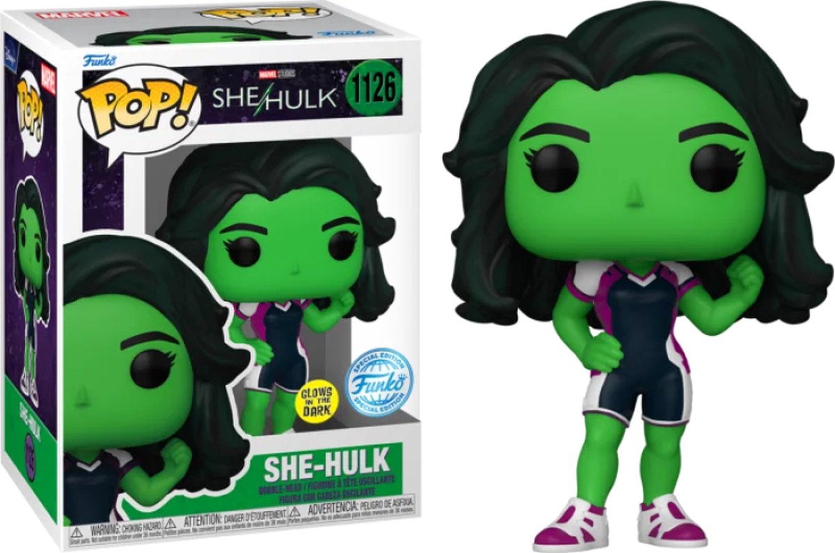   Pop! Marvel: She-Hulk: Attorney at Law (2022) - She-Hulk Glow in the Dark