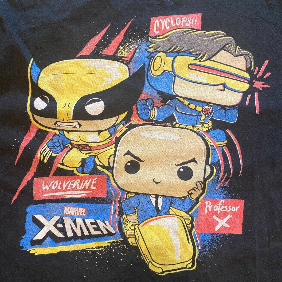   Pop! Tee: Marvel X-Men: Wolverine Professor X Cyclops - Maat S