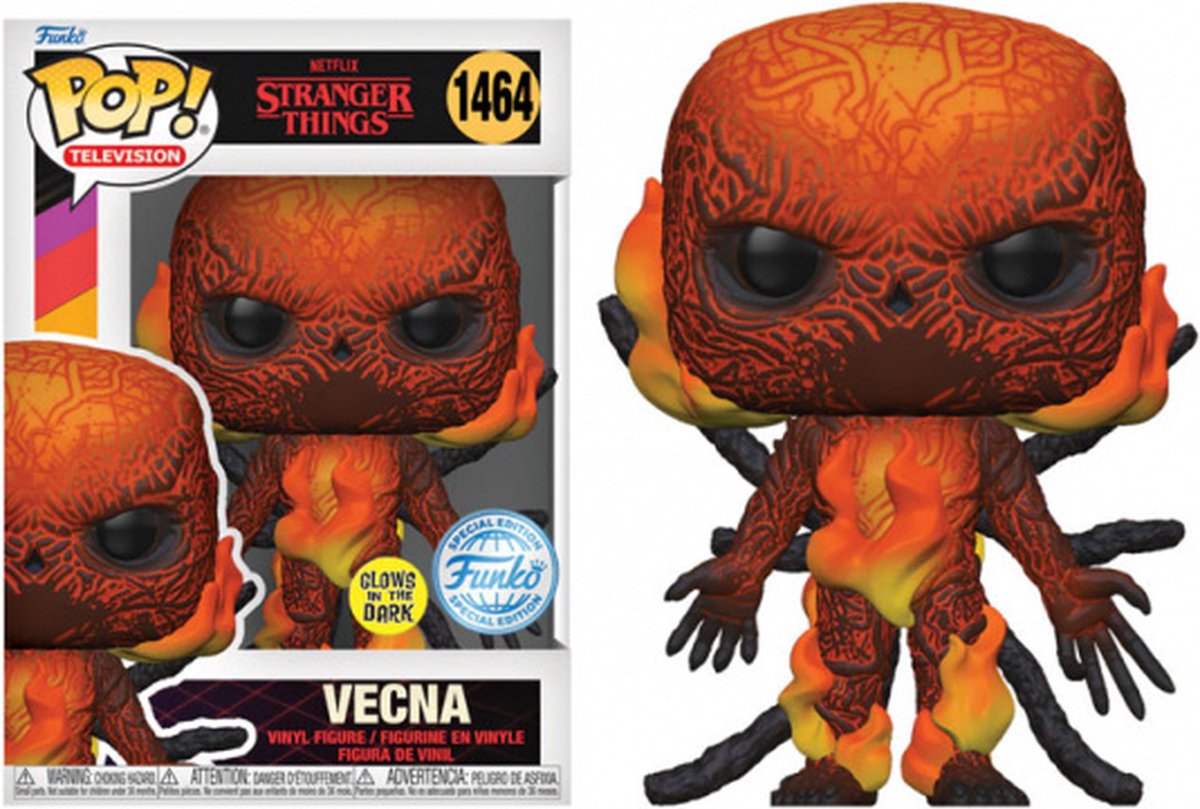   Pop! Television: Stranger Things Season 4 - Vecna with Flames Glow in the Dark Exclusive