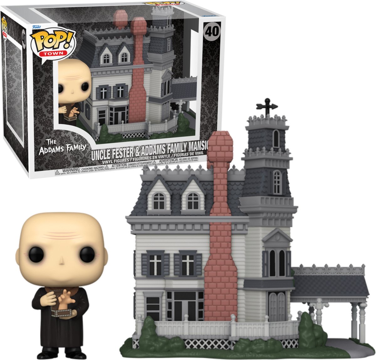   Pop! Town: Addams Family Classic - Addams Home with Uncle Fester