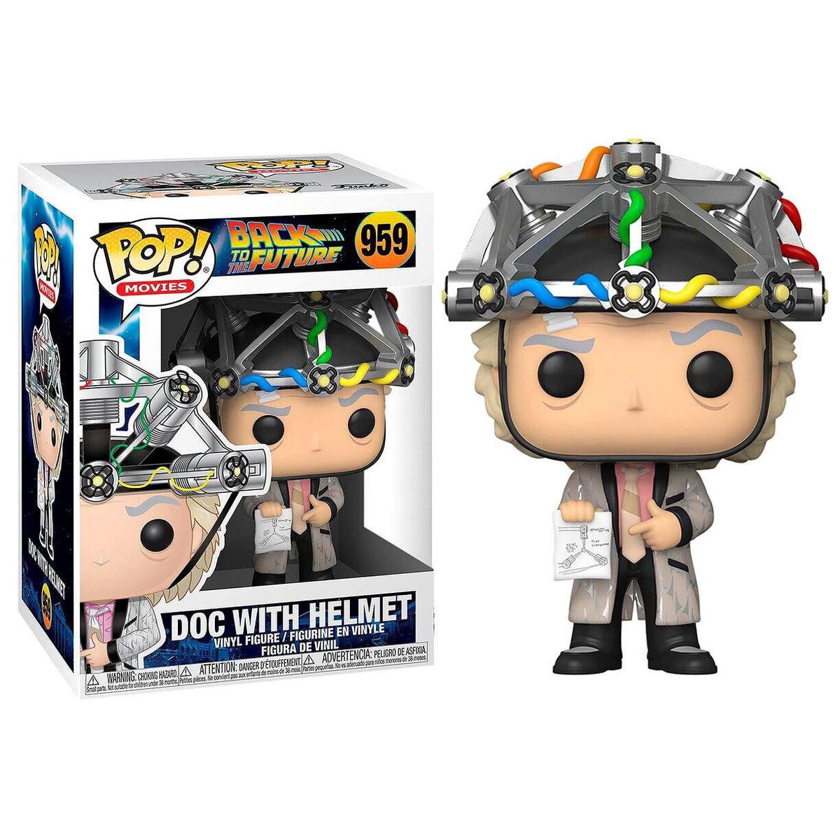   Pop Back to the Future Doc with Helmet Vinyl Figure