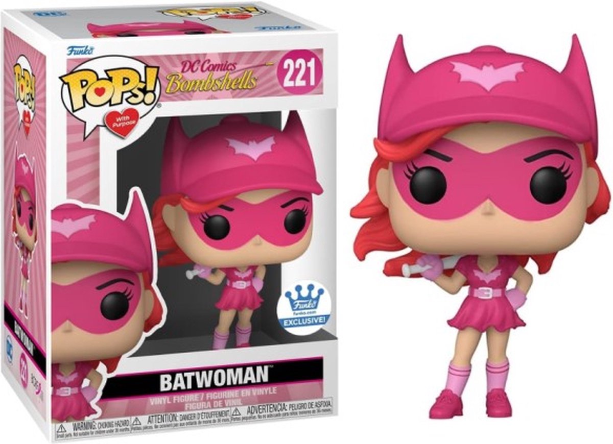   Pop: DC Comics Bombshells - Batwoman 221 -   Exclusive - Breast Cancer Research Foundation (pink ribbon)