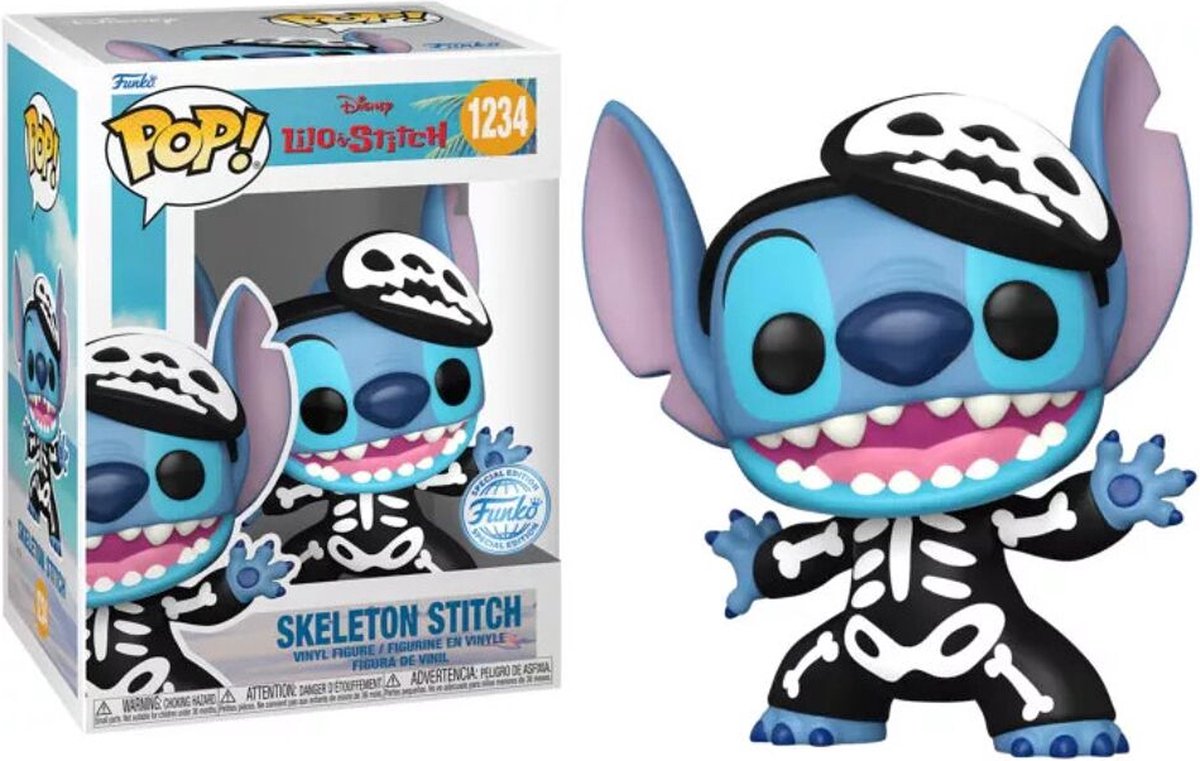   Skeleton Stitch -   Pop! - Lilo & Stitch Figuur - 9cm