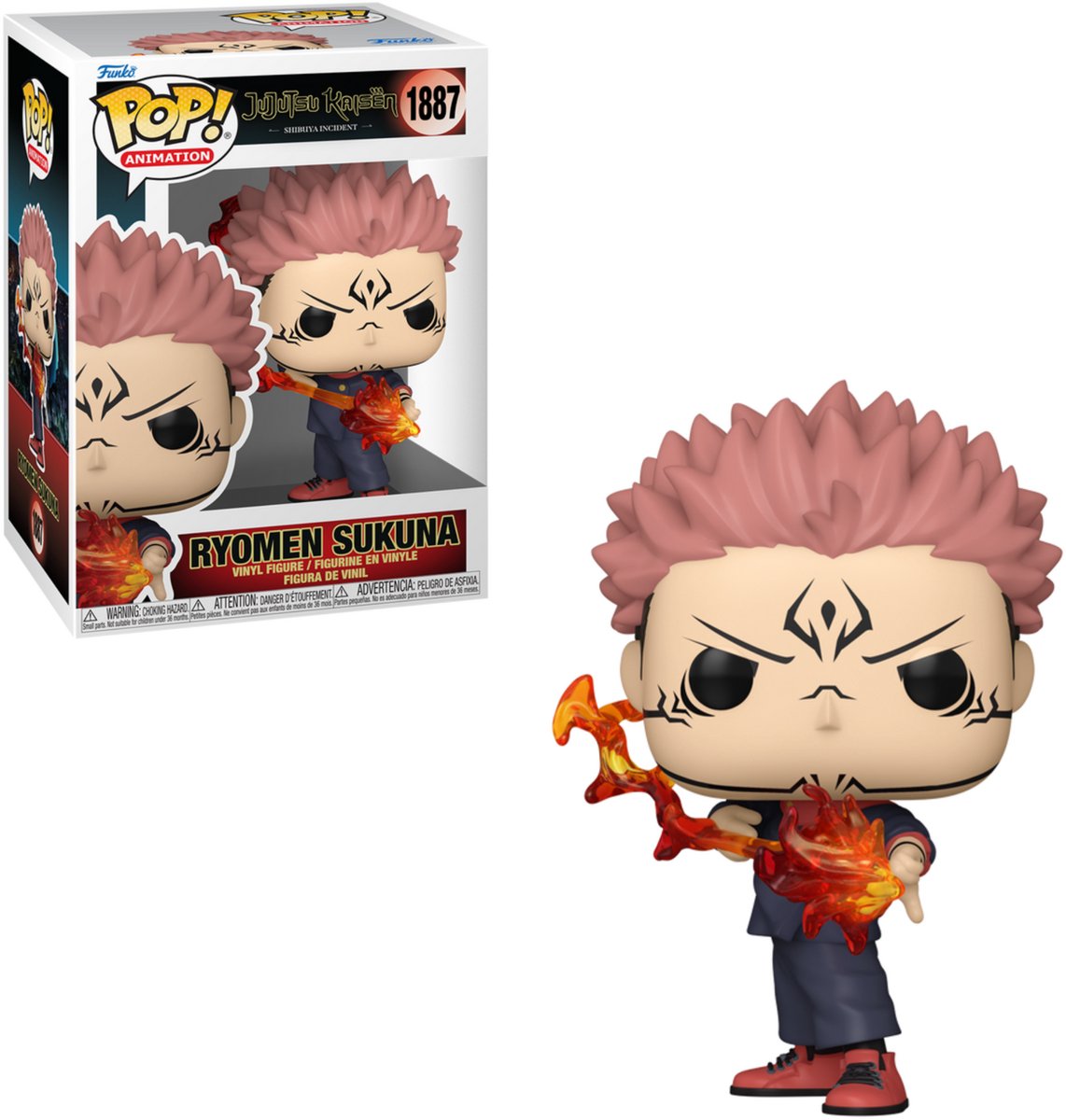Jujutsu Kaisen Sukuna (Fire Arrow) vinylfiguur 1887 Unisex   Pop! - Neutraal - Standard