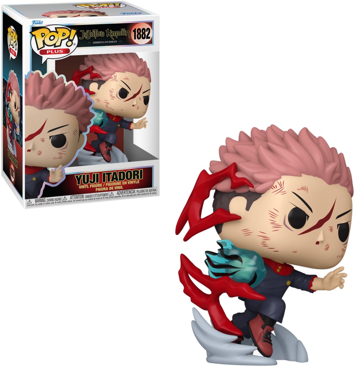 Jujutsu Kaisen Yuji Itadori vinylfiguur 1882 Unisex   Pop! - Neutraal - Standard