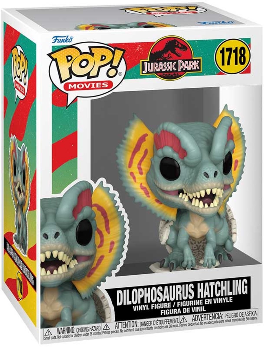 Jurassic Park Dilophosaurus Hatchling vinylfiguur 1718 Unisex   Pop! - meerkleurig - Standard
