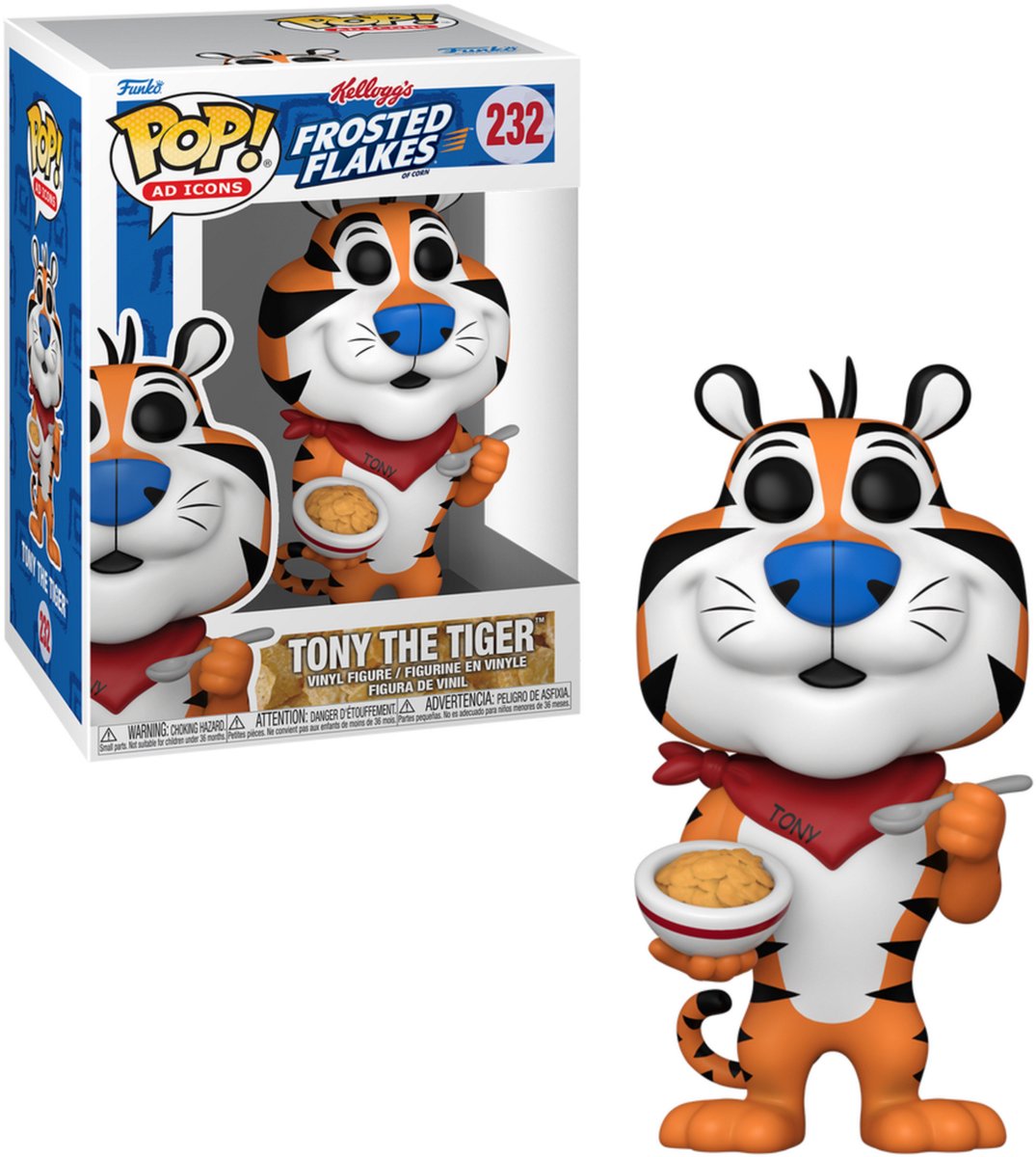 Kelloggs Tony the Tiger vinylfiguur 232   Pop! standaard - PVC - Fan merch