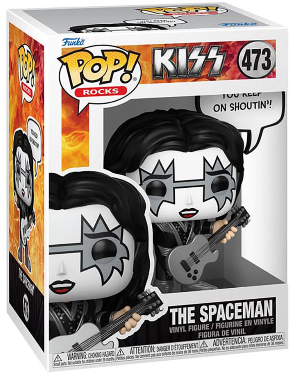 Kiss The Spaceman Vinyl Figur 473 Unisex   Pop! - Neutraal - Standard