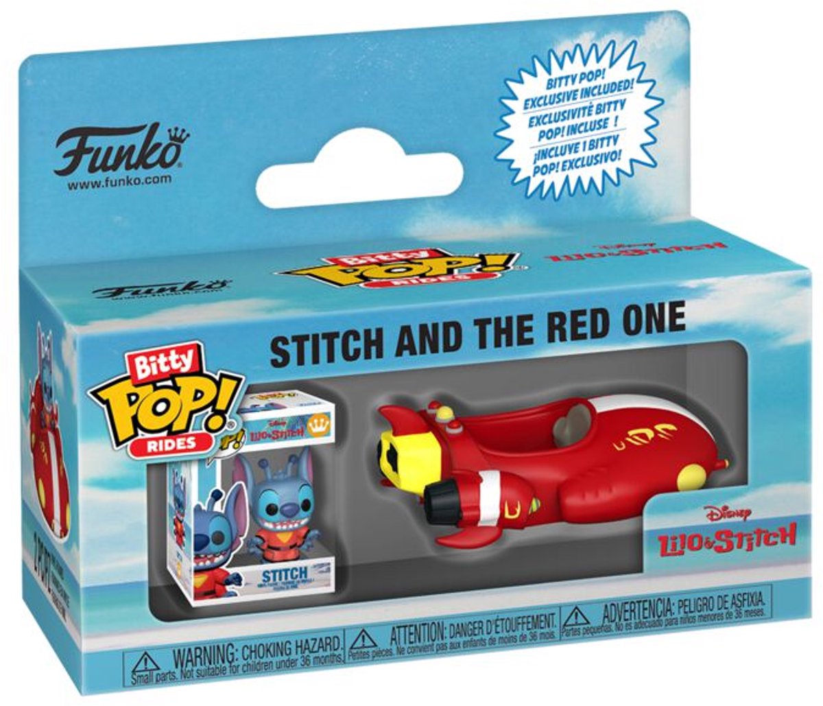 Lilo & Stitch Stitch and The Red One (Bitty Pop! Ride) vinylfiguur Unisex   Pop! - Neutraal - Standard