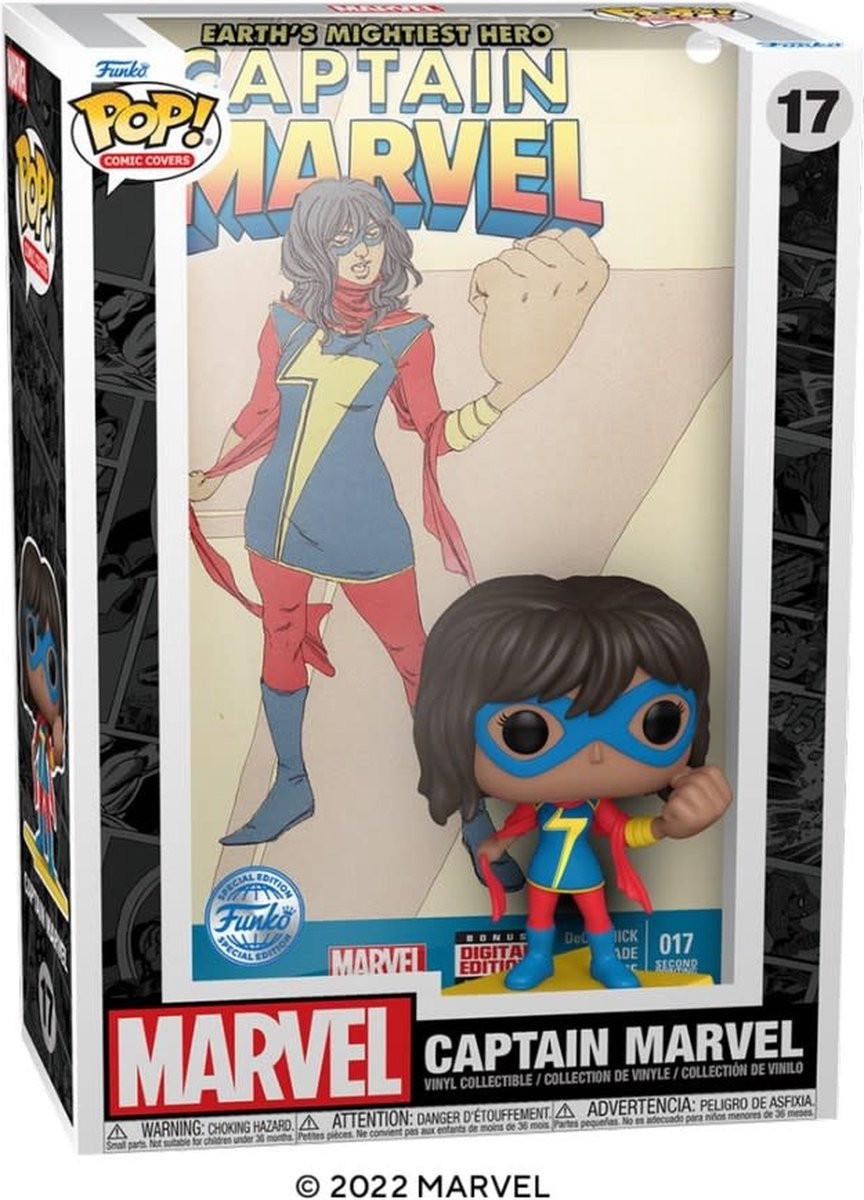 Marvel   Pop Vinyl: Captain Marvel Comic Cover (Khamala Khan)