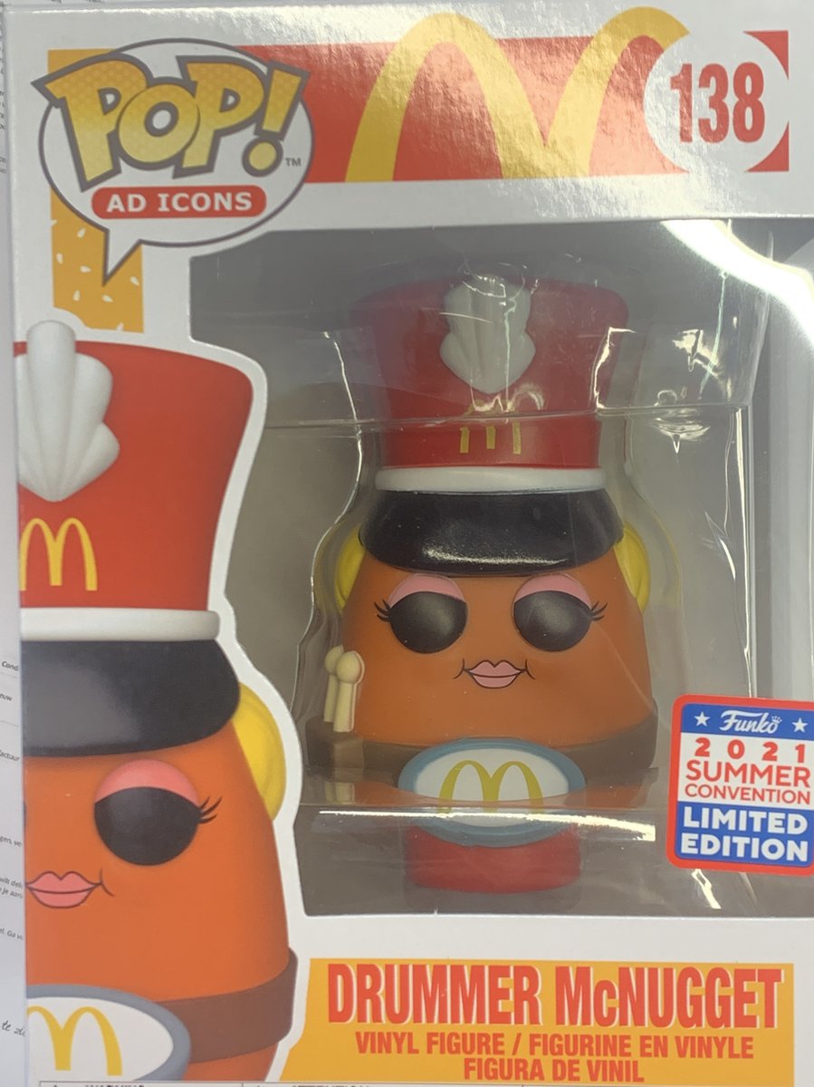 Mcdonalds -   pop nr.138 - mcnugget drummer - 10 cm - kunststof