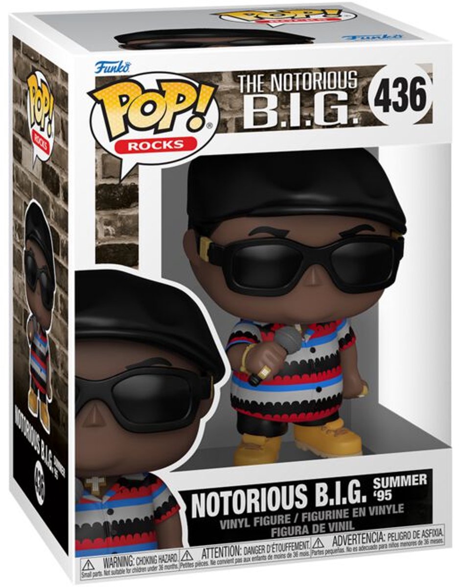Notorious B.I.G. Summer 95 Rocks! Vinyl Figur 436 Unisex   Pop! - meerkleurig - Standard