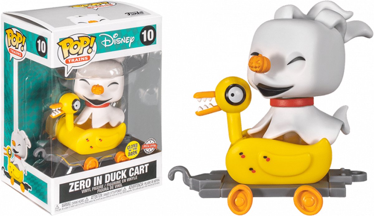 POP! Disney Zero in Duck Cart GITD 10 - The Nightmare Before Christmas Exclusive