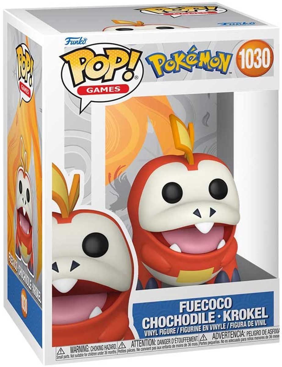 Pokémon Fuecoco - Chochodile - Krokel vinylfiguur 1030 Unisex   Pop! - meerkleurig - Standard
