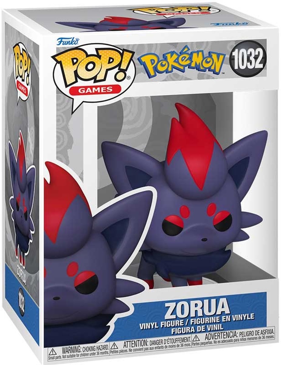 Pokémon Zorua vinylfiguur 1032   Pop! meerkleurig PVC Unisex - Fan merch, Film, Gaming
