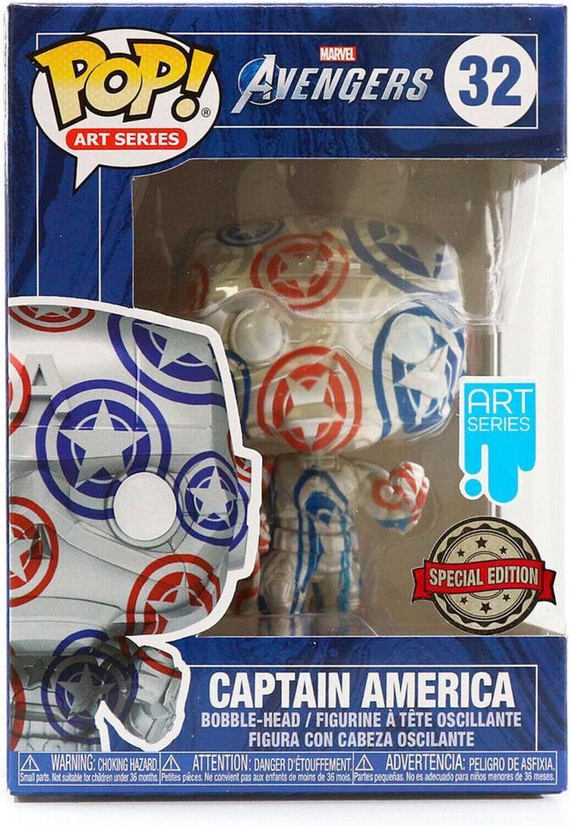 Pop! Art Series: Marvel Avengers - Captain America Patriotic Age + Case FUNKO