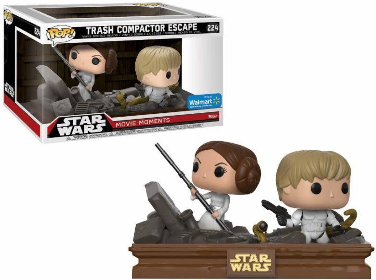 Pop! Star Wars: Movie Moments - Trash Compactor Luke and Leia LE