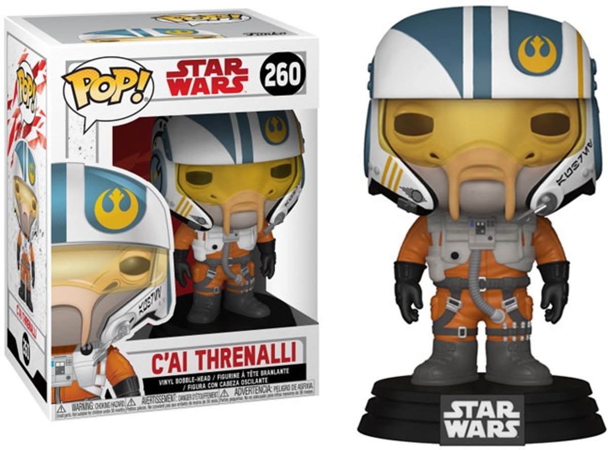 Pop Star Wars E8 Cai Threnalli Vinyl Figure