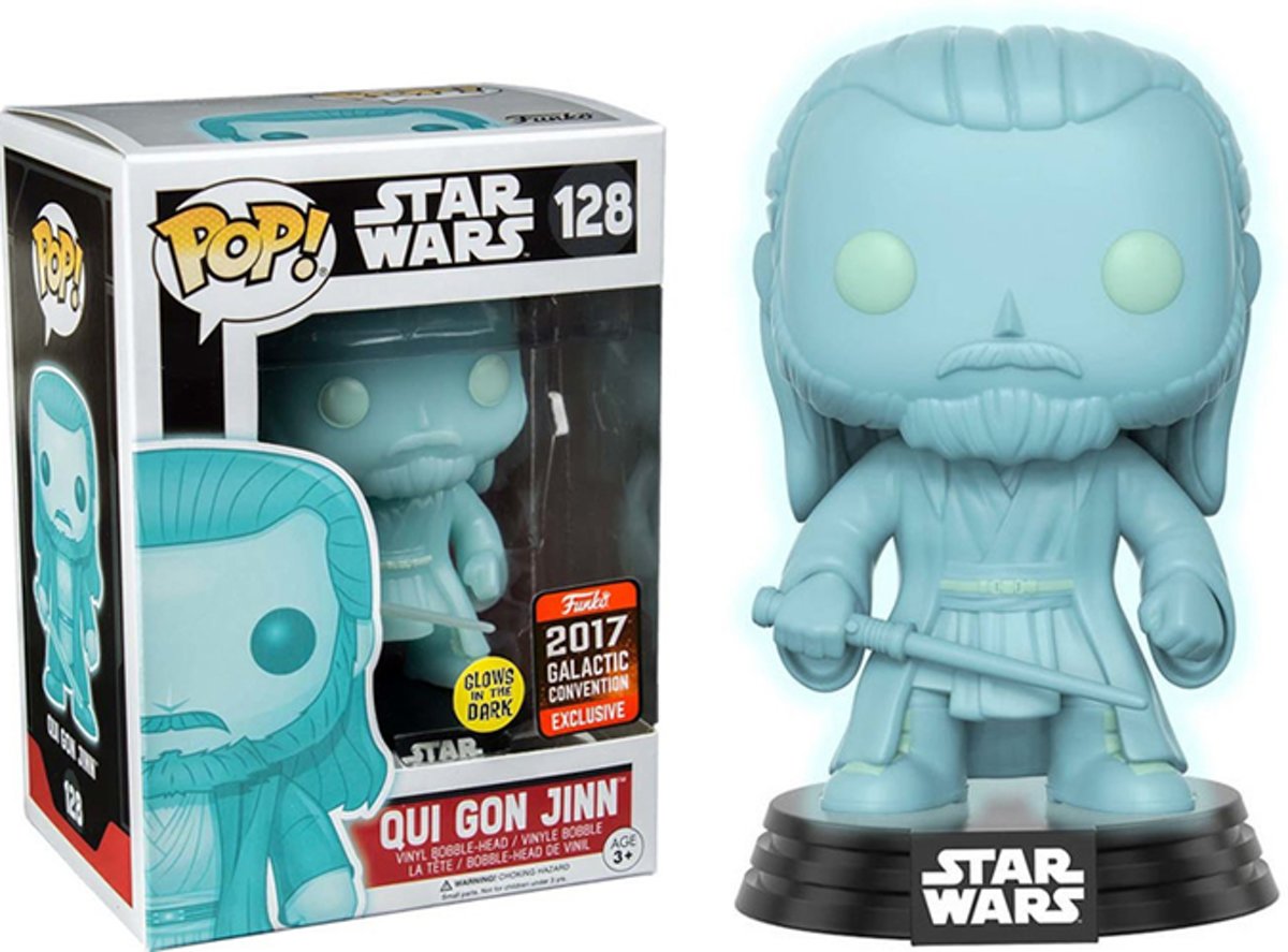 STAR WARS CELEBRATION 2017 - Bobble Head POP N° 128 - Qui-Gon Jin