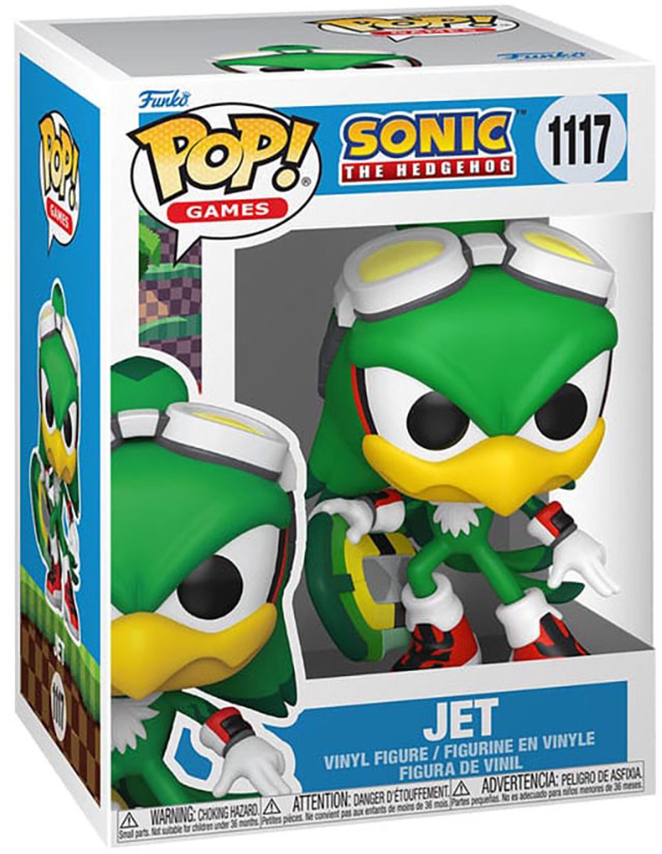 Sonic The Hedgehog Jet vinylfiguur 1117 Unisex   Pop! - Neutraal - Standard