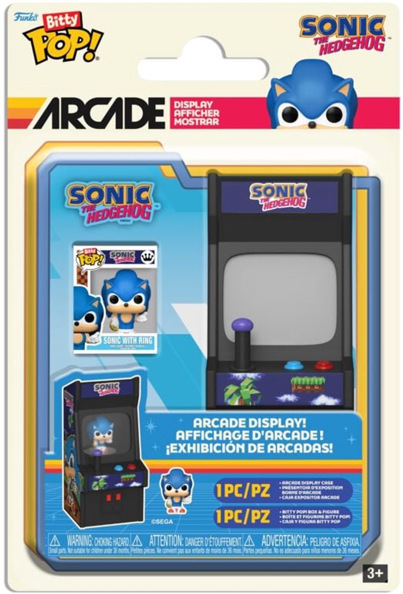 Sonic The Hedgehog Sonic With Ring (Bitty Pop!) vinylfiguur Unisex   Pop! - Neutraal - Standard