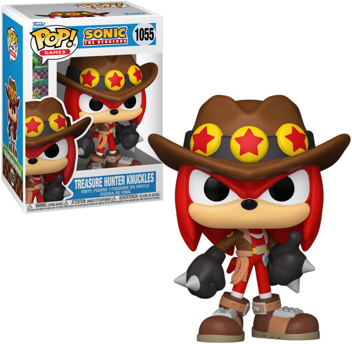 Sonic The Hedgehog Treasure Hunter Knuckles vinylfiguur 1055 Unisex   Pop! - meerkleurig - Standard