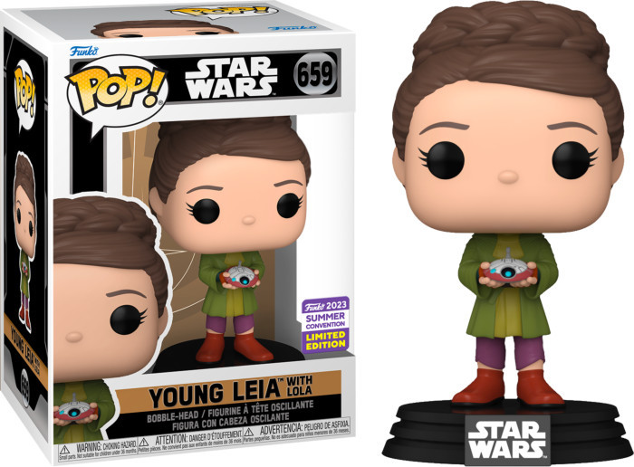 Star Wars Obi-Wan Kenobi   Pop Vinyl: Young Leia with Lola (Convention Limited Edition)