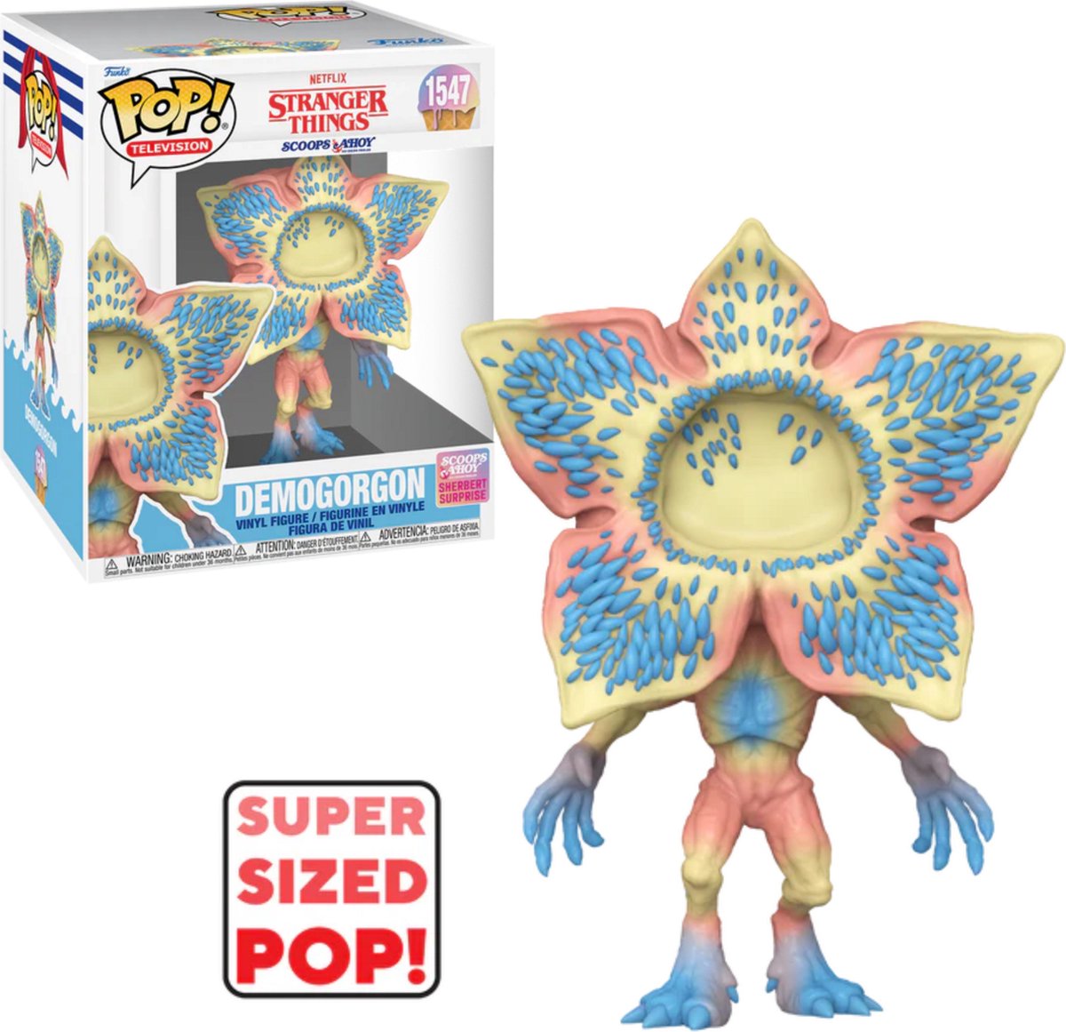 Stranger Things Demogorgon (Scoops Ahoy) (Super Pop!) vinyl figuur 1547   Pop! meerkleurig
