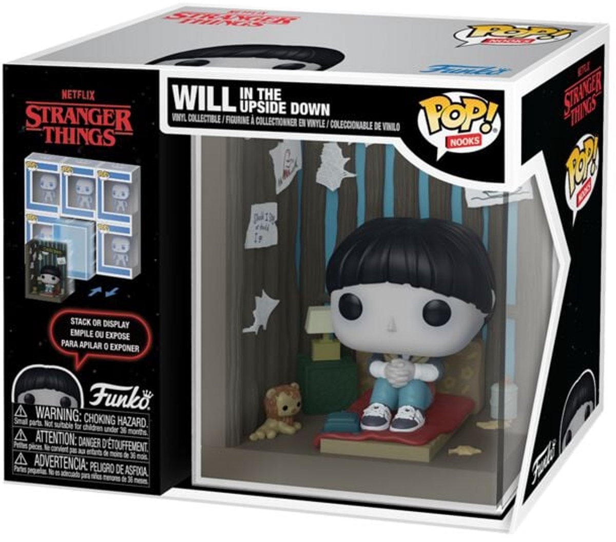 Stranger Things Will - Upside Down (Pop! Nooks) vinylfiguur Unisex   Pop! - Neutraal - Standard