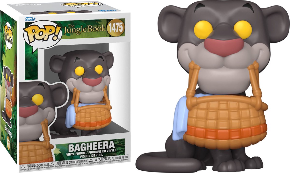 The Jungle Book Bagheera vinylfiguur 1475   Pop! meerkleurig
