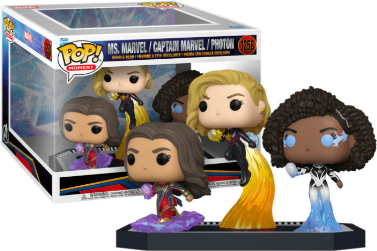 The Marvels   Pop Vinyl: Captain Marvel / Ms. Marvel / Photon
