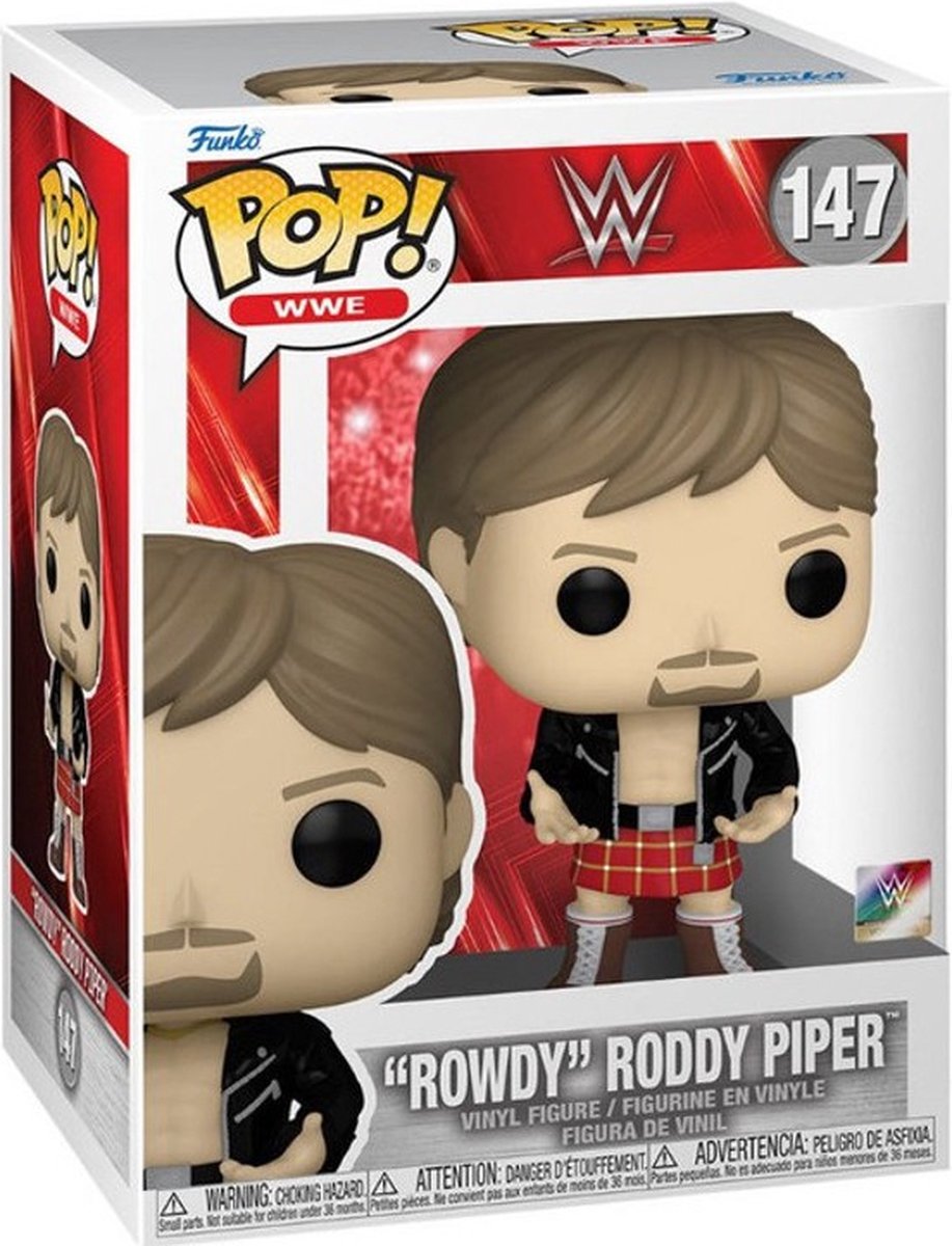WWE Rowdy Roddy Piper vinyl figuur 147 Unisex   Pop! - meerkleurig - Standard