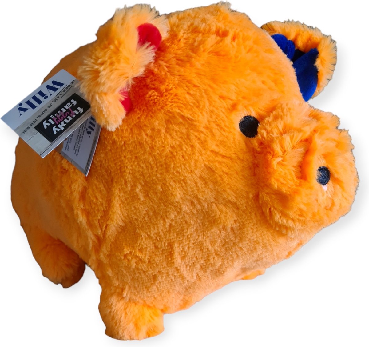 Pluche Knuffel Varken Oranje 35cm.