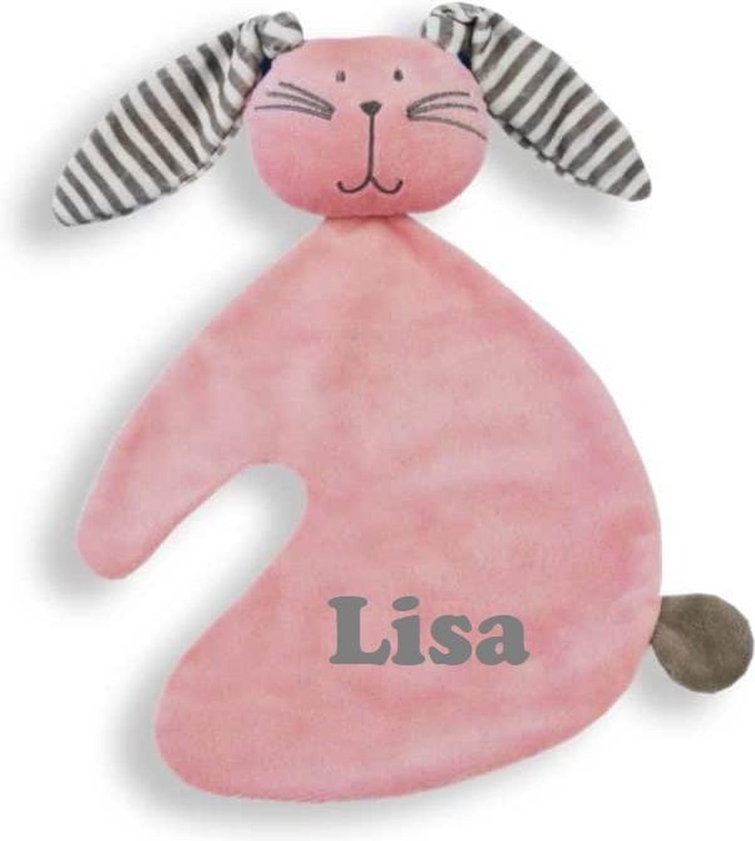Funnies tutdoekje knuf roze met naam - Gepersonaliseerd - Cadeau - Baby