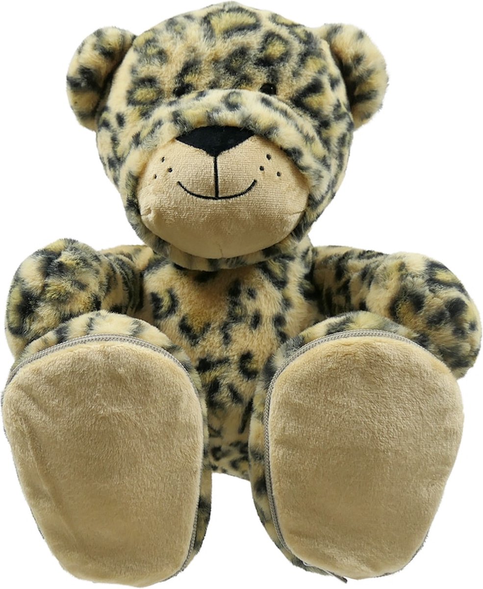 Sole Mates, Knuffel Luipaard 45cm met verwisselbare zooltjes