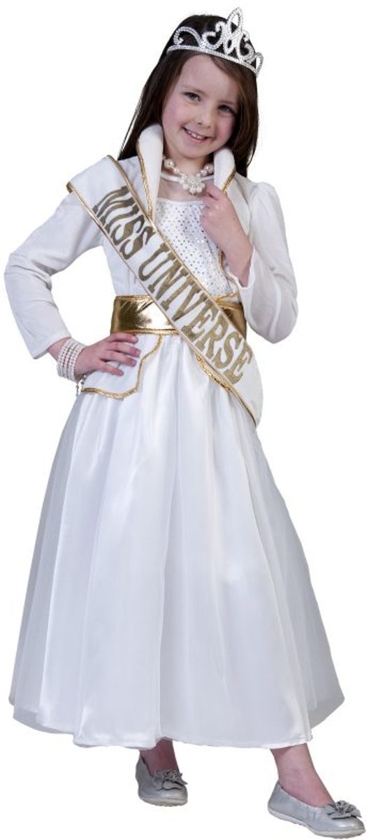 Kostuum Miss Universe - Verkleedkleding - Maat 140