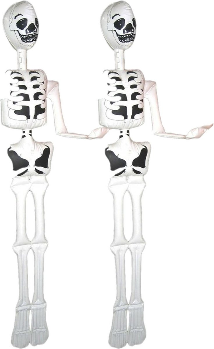 Opblaasbaar skelet/geraamte - 2x - 180 cm - Halloween versiering