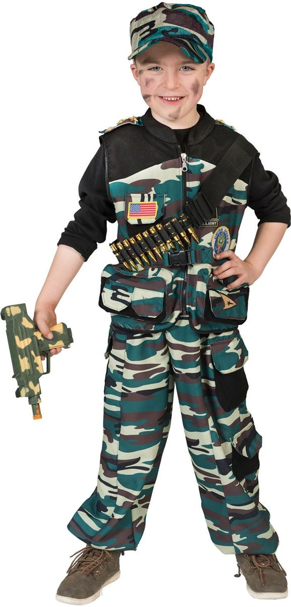 Soldatenkostuum - Combat Trooper - Maat 128