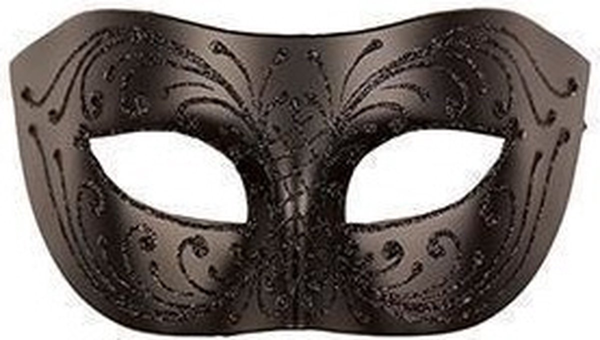 Venetiaans oogmasker zwart voor volwassenen - Carnaval verkleed maskers