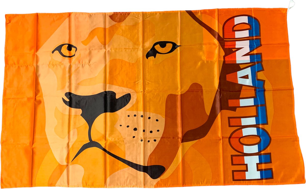 WK 2022 voetbal vlag - juichcape - spandoek - oranje versiering