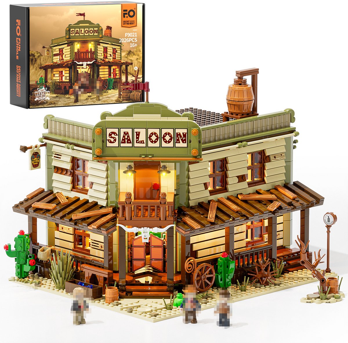 Funwhole F9021 Western Saloon Lumibrick