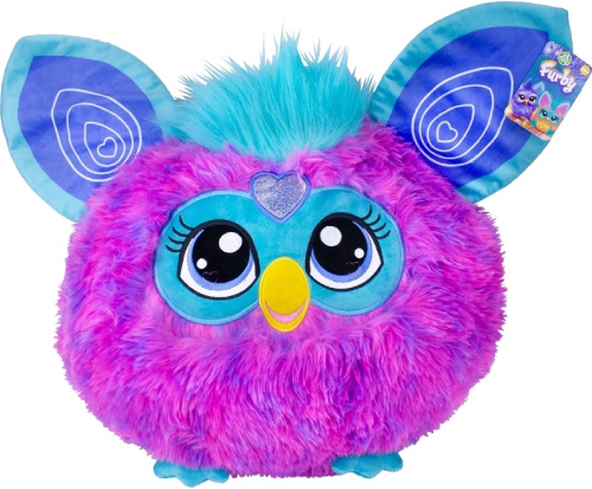 Furby (Paars/Blauw) Pluche Knuffel 30 cm - Speelgoed Knuffels voor Kinderen Jongens Meisjes - Furby Tie Dye Furblets - Furbie