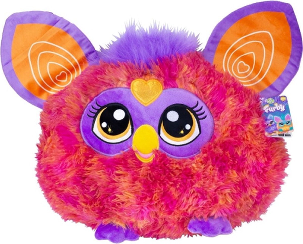 Furby (Rood/Paars) Pluche Knuffel 45 cm - Speelgoed Knuffels voor Kinderen Jongens Meisjes - Furby Tie Dye Furblets - Furbie