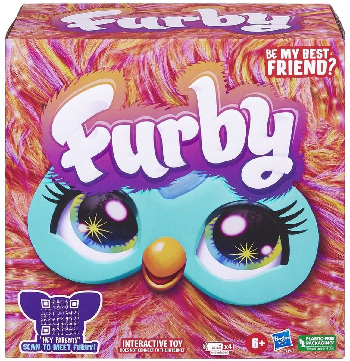 Furby Coral Plush Interactive Toy With Light & Sound