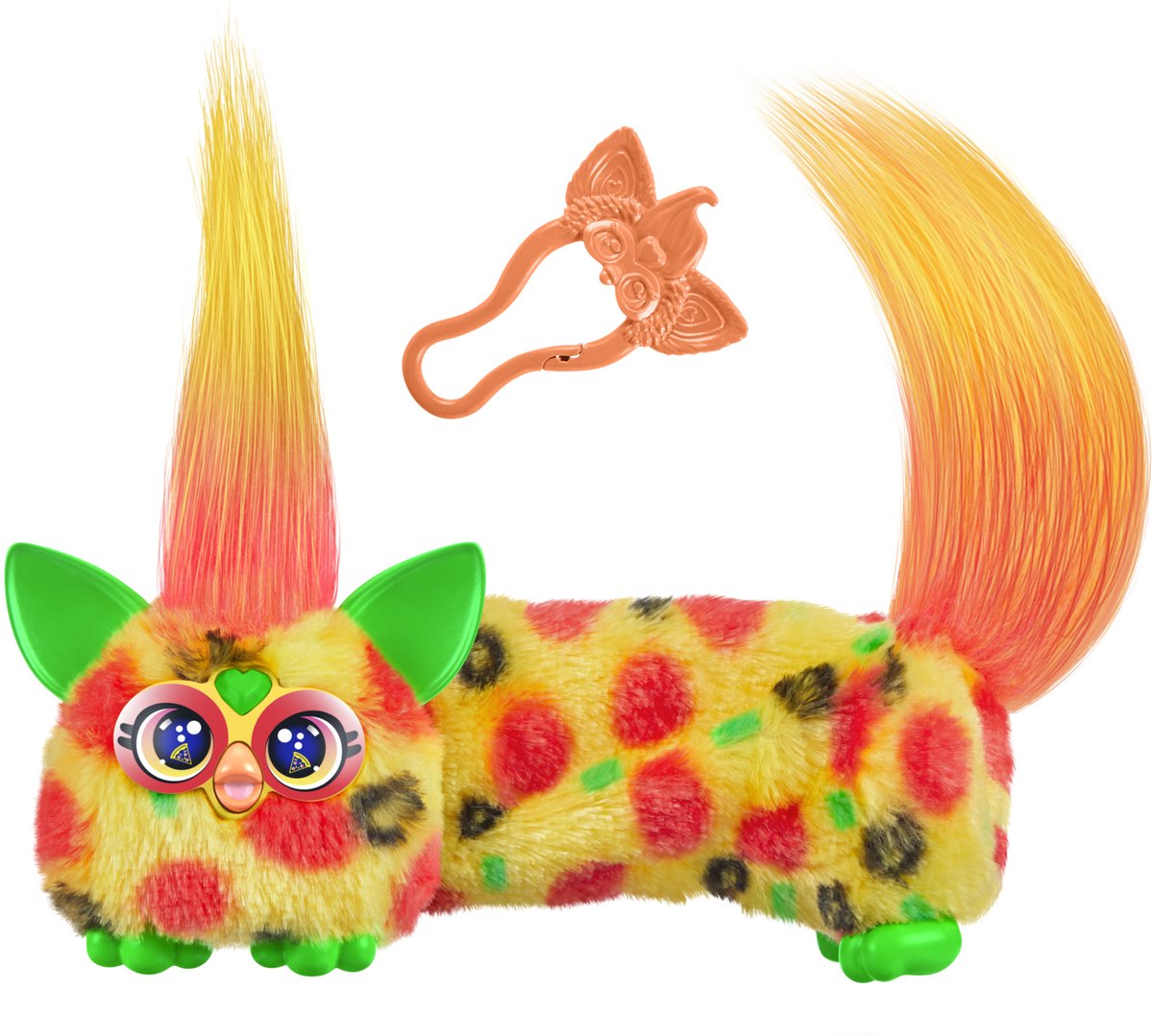 Furby DJ Furblets Pepp-Oh-Roni, elektronisch miniknuffeldier voor meisjes en jongens van 6+