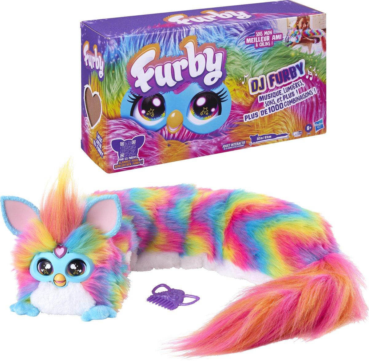 Furby DJ Furby, interactief knuffeldier - Franstalig