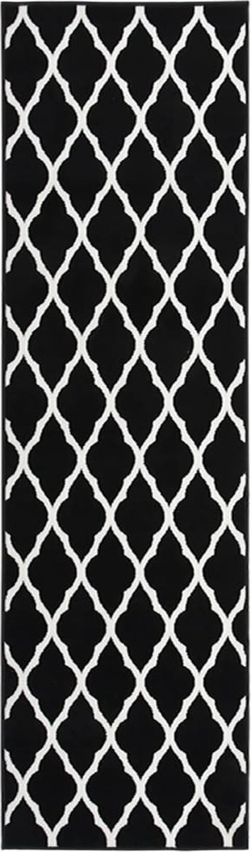 Furniture Limited - Tapijtloper 100x450 cm BCF zwart en wit