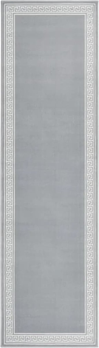 Furniture Limited - Tapijtloper 80x300 cm BCF grijs met motief