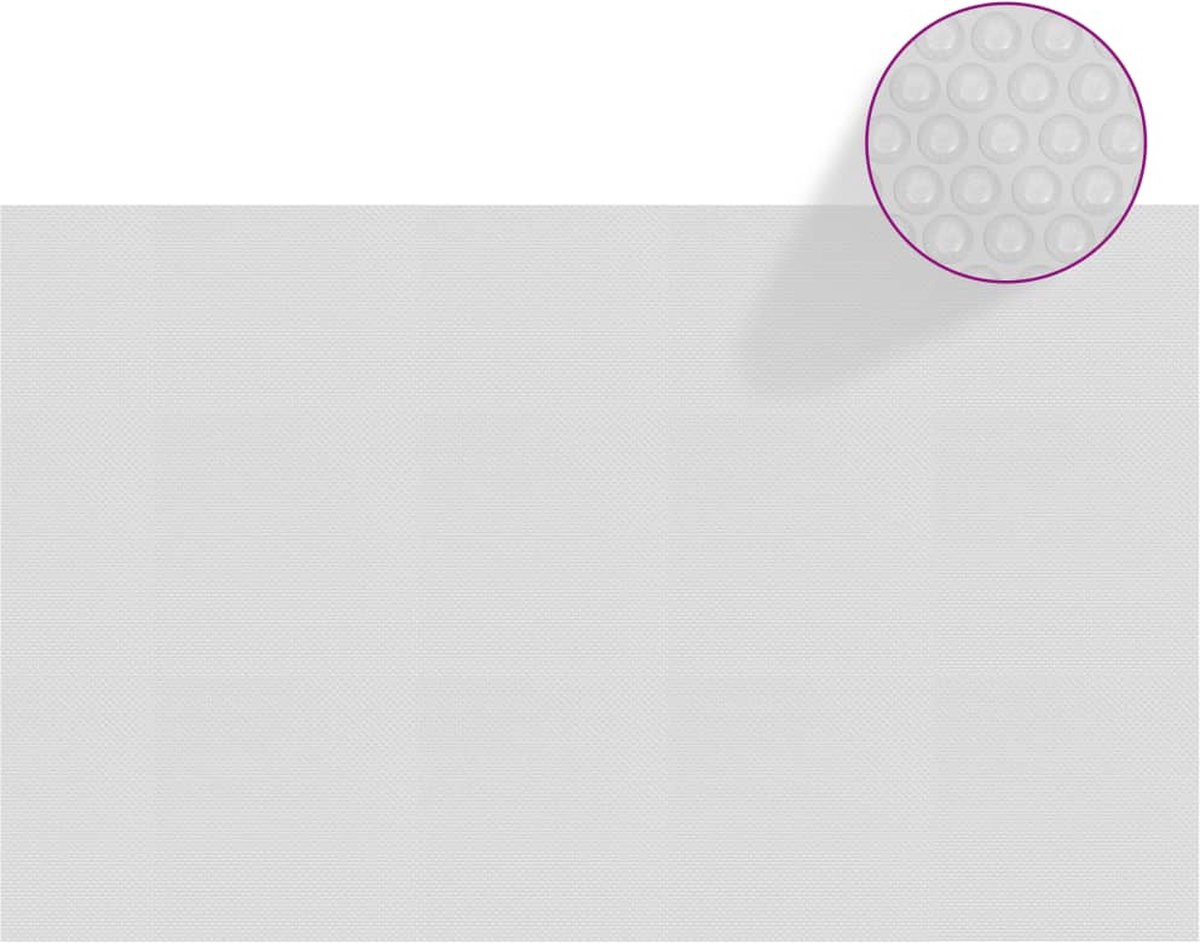 Furniture Limited - Zwembadfolie solar drijvend 260x160 cm PE grijs