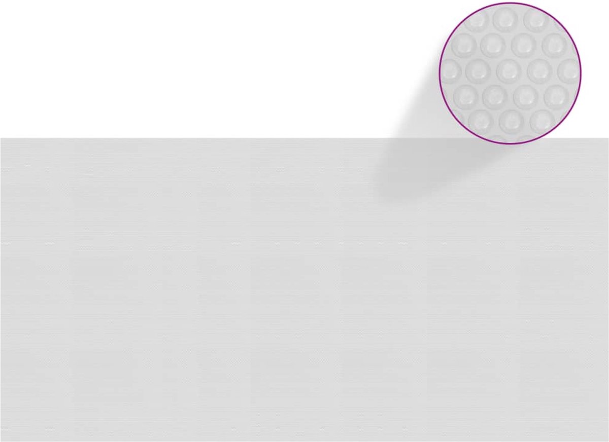 Furniture Limited - Zwembadfolie solar drijvend 549x274 cm PE grijs
